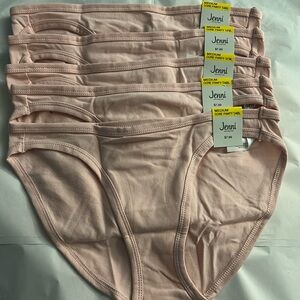 Jenni Intimates Womens Panty Bundle Medium NWT Lot of 5pcs Peachskin